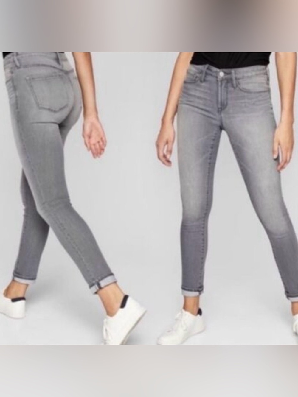 Athleta Grey High-Rise Ankle Skinny Jeans